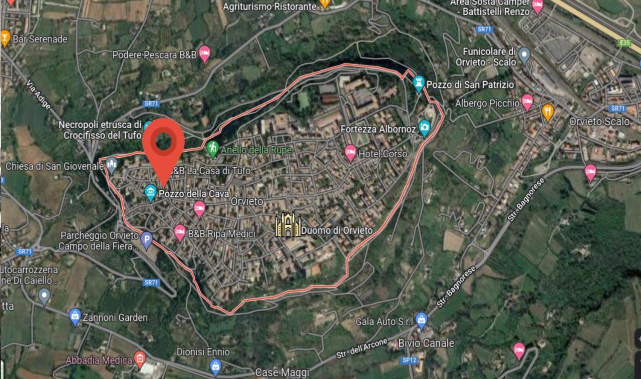 Stanza Con Bagno Privato Orvieto Centro Storico, Aria Condizionata Netflix Vicino Al Pozzo Della Cava-Affittacamere "Carvajal Rooms" Εξωτερικό φωτογραφία